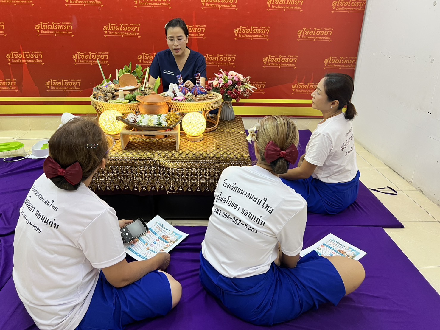 Theory class on postpartum health care before hands-on practice